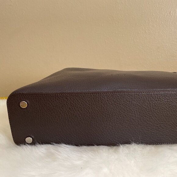 Aesther Ekme Soft Lune Shoulder Bag in Dark Truffle Grain Leather - Picture 6 of 10